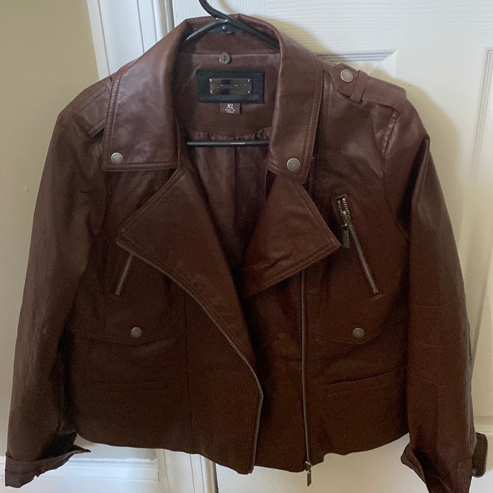 JOUJOU xl 100 %Polyvinyl chloride female jacket brown , new
